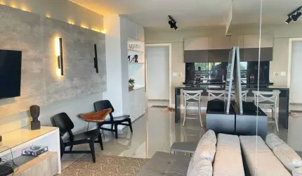 Terrazzo Rio Vermelho 1/4 ,Pé na areia, 60m² com varanda.