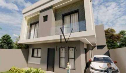 Sobrado com 3 dormitórios à venda, 98 m² por R$ 625.000,00 - Portão - Curitiba/PR