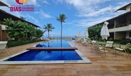 Vendo  de porteira fechada Apartamento  em Itacimirim primeiro andar, nascente pé  na areia com 84m2 completamente  mobiliado e decorado com 2/4, suítes, varanda privativa gourmet  em cond