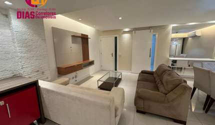 Vendo em exclusividade e Super Oportunidade apartamento com 106m² no Brisas Clube mobiliado, 3/4, sendo 01 gabinete, 01 suíte, 2 vagas cobertas e soltas com total Infraestrutura - Paralela -Salvador-B