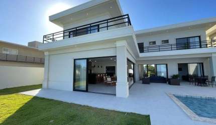Casa luxuosa á venda. Porteira Fechada! 6 lindas suíte, com uma vista espetacular. Frente Mar.  Aldeias do Jacuípe