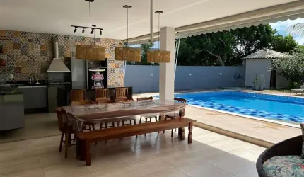 Casa com 5 suítes - venda por R$ 3.600.000 ou aluguel por R$ 10.000/mês - Condomínio Interlagos , condomínio mais tradicional do Litoral Baiano