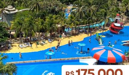 Terreno no Beach Park Porto das Dunas com VISTA MAR