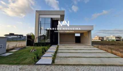 Casa plana, Cidade Alphaville terras 4, 3suítes, 4 vagas, 142,61m².