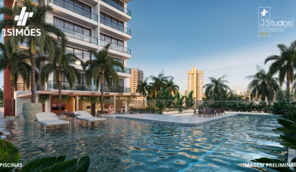 Studios de 25,24m², 27,80m² e 35,57m² no Meireles