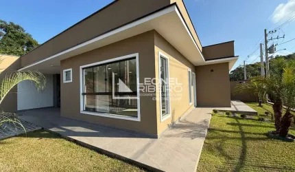 Casa com 3 dormitórios suítes, 134,36m² à venda no bairro Araponguinhas em Timbó - SC