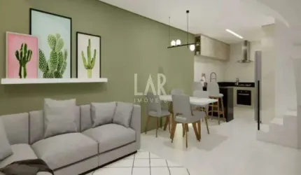 Casa Geminada à venda, 2 quartos, 2 suítes, 1 vaga, Santa Amélia - Belo Horizonte/MG