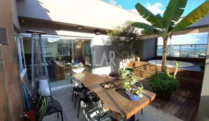 Cobertura para aluguel, 3 quartos, 3 suítes, 4 vagas, Vila da Serra - Nova Lima/MG