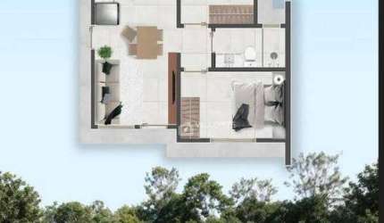 Casa com 2 dormitórios à venda, 45 m² por R$ 255.000,00 - Loteamento Parque Recreio - São Leopoldo/RS