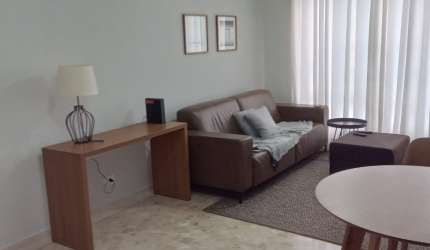 Apartamento de 1 dormitório 57m²  frente mar na Ponta da Praia
