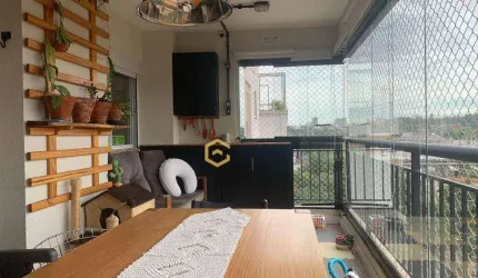 Venda apartamento 91m² 2 dormitórios + escritório com varanda gourmet 2 vagas de garagem Vila Anastácio SP