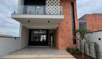 Casa Moderna com 3 Suítes, Espaço Gourmet e Condomínio Reserva dos Ypês II!