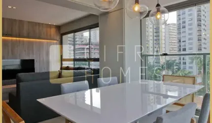 Apartamento para locação e venda, mobiliado, 2 quartos (1 suíte), 1 vaga, no Jd. América