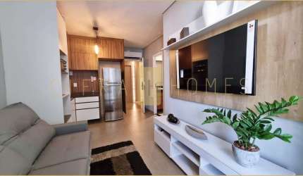 Apartamento para venda e locação, mobiliado, com 01 vaga de garagem e ar condicionado, em locação p