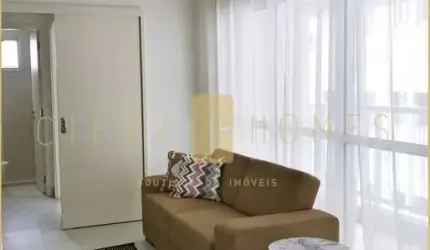 Apartamento para locação, com ou sem mobília, 1 dormitório, área de serviço integrada e 1 vaga de g