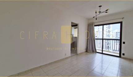 Apartamento para locação de 1 dormitório com sacada, 1 vaga e lazer completo no Jardim Paulista