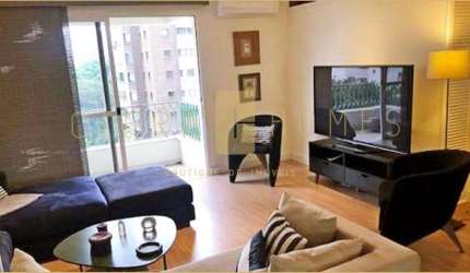 Apartamento para locação, mobiliado, 100 m², 2 suítes, 2 vagas, no Jardim Europa