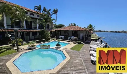 Casa em Condomínio com Canal Navegável em Cabo Frio