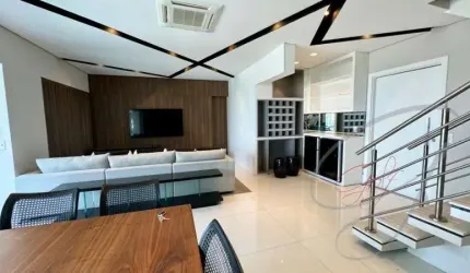Cobertura de Luxo na Vila São Francisco: 3 quartos, 3 suítes, 3 salas, 5 banheiros, 3 vagas de garagem, 238m². Imperdível!
