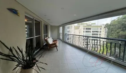 Aluguel de apartamento de alto padrão na Vila São Francisco, São Paulo-SP: 4 quartos, 3 salas, 6 banheiros, 4 vagas de garagem!
