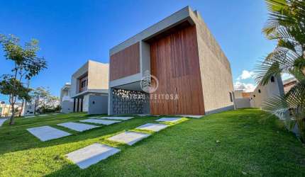 Casa para Venda em Camaçari, Alphaville (Abrantes), 4 dormitórios, 4 suítes, 2 banheiros, 4 vagas