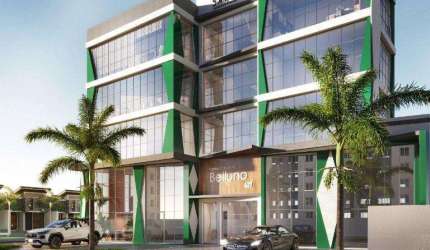 Centro Comercial Belluno – Salas Comerciais com Fachada Moderna na Praia Alegre, Penha/SC