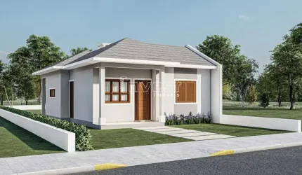 CASA DE ALVENARIA EM CONSTRUÇÃO COM 64,75M2 EM LINHA SANTA CRUZ EM SANTA CRUZ DO