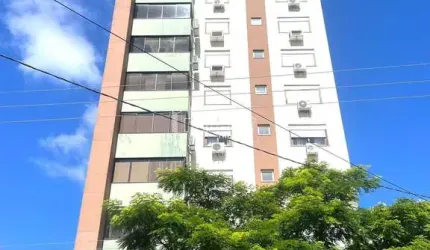 Apartamento 02 dormitórios semimobiliado com ampla sacada no Centro de Santa Cru