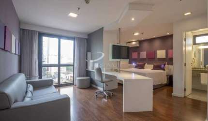 Flat, 33,63 m2, mobiliado, 1 dormitório, 1 banheiro e 1 vaga, para venda, Vila Mariana.