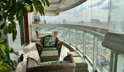 Apartamento 4 Quartos, 4 Banheiros e 6 Vagas de Garagem à Venda, 225 m². Edifício Cartier Bresson. Tatuapé. SP.
