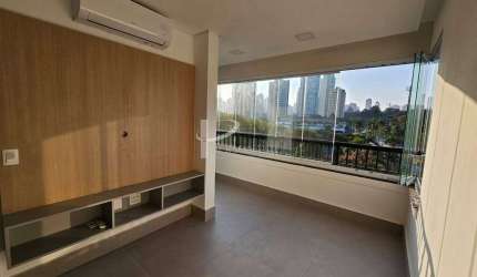 Apartamento tipo estúdio, 35 m2, 1 quarto, 1 vaga, vista Parque Ceret, Jardim Anália Franco.