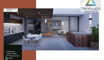 Cobertura duplex 3 quartos com suíte, varanda, terraço com espaço gourmet e jacuzzi 2 ou 3 vagas, área de lazer, localização privilegiada. Lançamento!