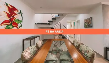 Locação Ubatuba pé na areia mobiliado para 8 pessoas