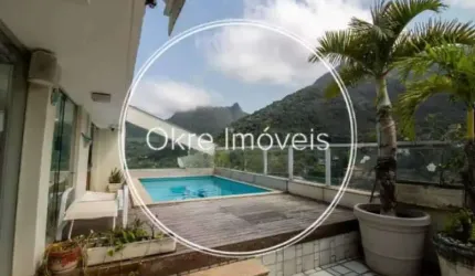 Cobertura com 5 quartos à venda na Estrada da Gávea, São Conrado, Rio de Janeiro, 440 m2 por R$ 4.500.000