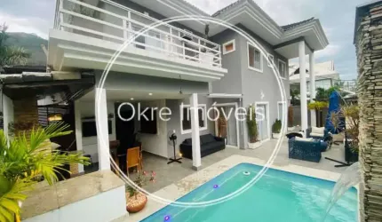 Casa em condomínio fechado com 4 quartos à venda na Rua João Marques Cadengo, Vargem Pequena, Rio de Janeiro, 280 m2 por R$ 990.000