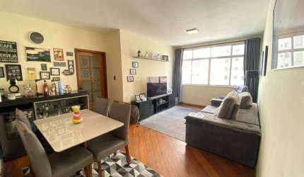 Apartamento de 3 quartos, 1 suíte, frente, vista mar, quadra da praia. 1 vaga.