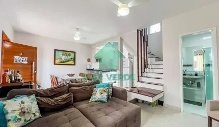 Sobrado Triplex Mobiliado com 2 Suítes em Condomínio Fechado a 800m da Praia do Massaguaçu