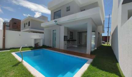 Casa em Condomínio para Venda em Camaçari, Vila de Abrantes (Abrantes), 4 dormitórios, 4 suítes, 5 banheiros, 2 vagas
