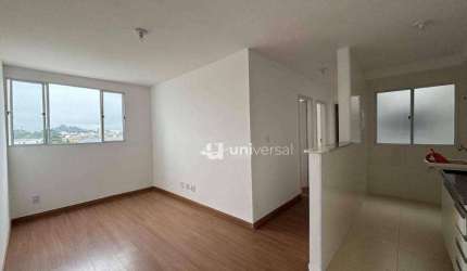 Apartamento com 2 dormitórios para alugar, 59 m² por R$ 1.282,00/mês - Aeroporto - Juiz de Fora/MG