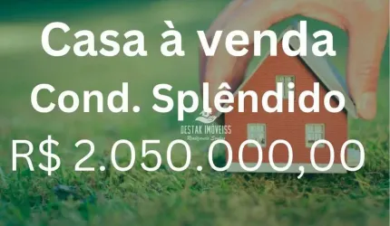 Casa com 3 quartos à venda, Condomínio Splêndido - Uberlândia/MG