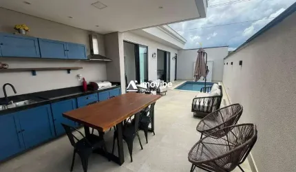 CASA EM CONDOMINIO COM PISCINA AQUECIDA, SUITE MASTER E DESIGN SOFISTICADO