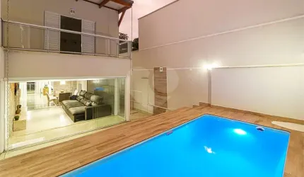 Moderno e sofisticado sobrado de alto padrão em  região nobre do Tremembé, Ruas largas e arborizadas