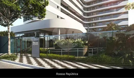 Apartamento na República de 49m2 na planta c 1 dormitório, 1 banheiro e com data para setembro/23