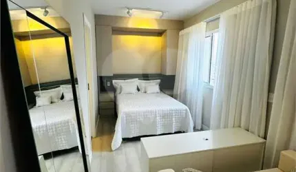 Studio mobiliado, a venda com  27m² - Lazer completo