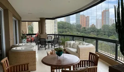 Apartamento venda alto padrão 715 m² 4 suites, 9 vagas, adega, Panamby - São Paulo - SP
