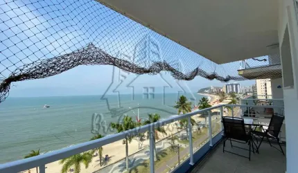 Apartamento Frente ao Mar com a vista dos sonhos na Martim de Sá em Caraguatatuba- EDIFÍCIO ANTLANTIC TOWER