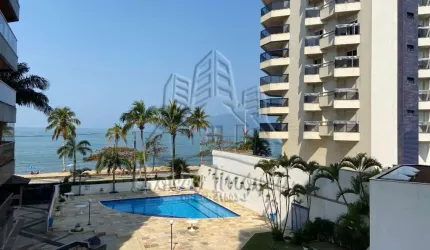 Apartamento frente ao mar com vista linda para o mar na Praia Martim de Sá - Edifício Arpoador