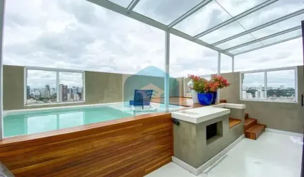 Cobertura Chácara Santo Antônio ,2 suítes, 4 vagas, 198m², com piscina!