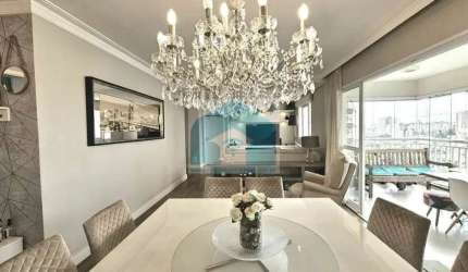 Apartamento no Campo Belo 123 m², 3 quartos,1 suíte varanda gourmet e 2 vagas.
