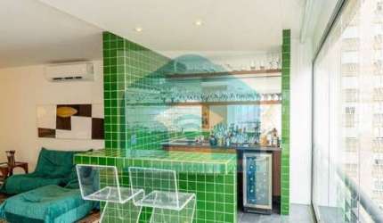 Apartamento Brooklin, 3 suites , 4 vagas e  218m² Varanda Gourmert